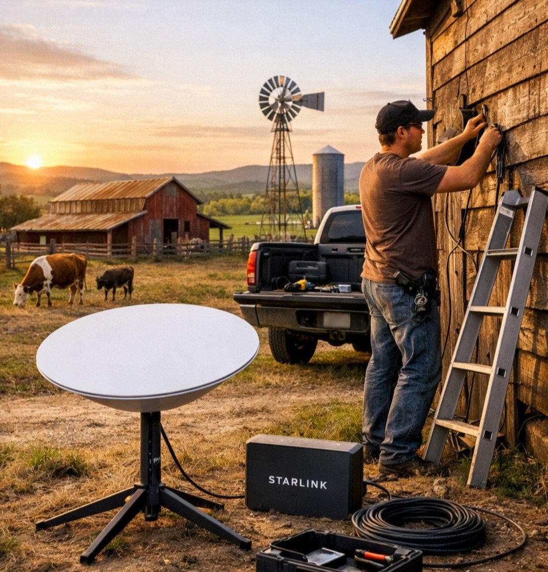 Internet rural com Starlink - DCNET